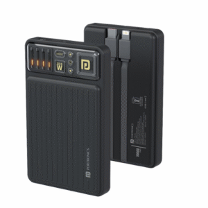 PORTRONICS LUXCELL BIND MINI 10K 10000mAh Mini Powerbank with  In Built Cable