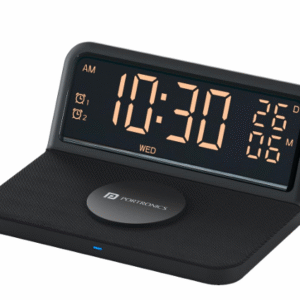 PORTRONICS FREEDOM 4E 15W Wireless Charging With  Digital Alarm Clock